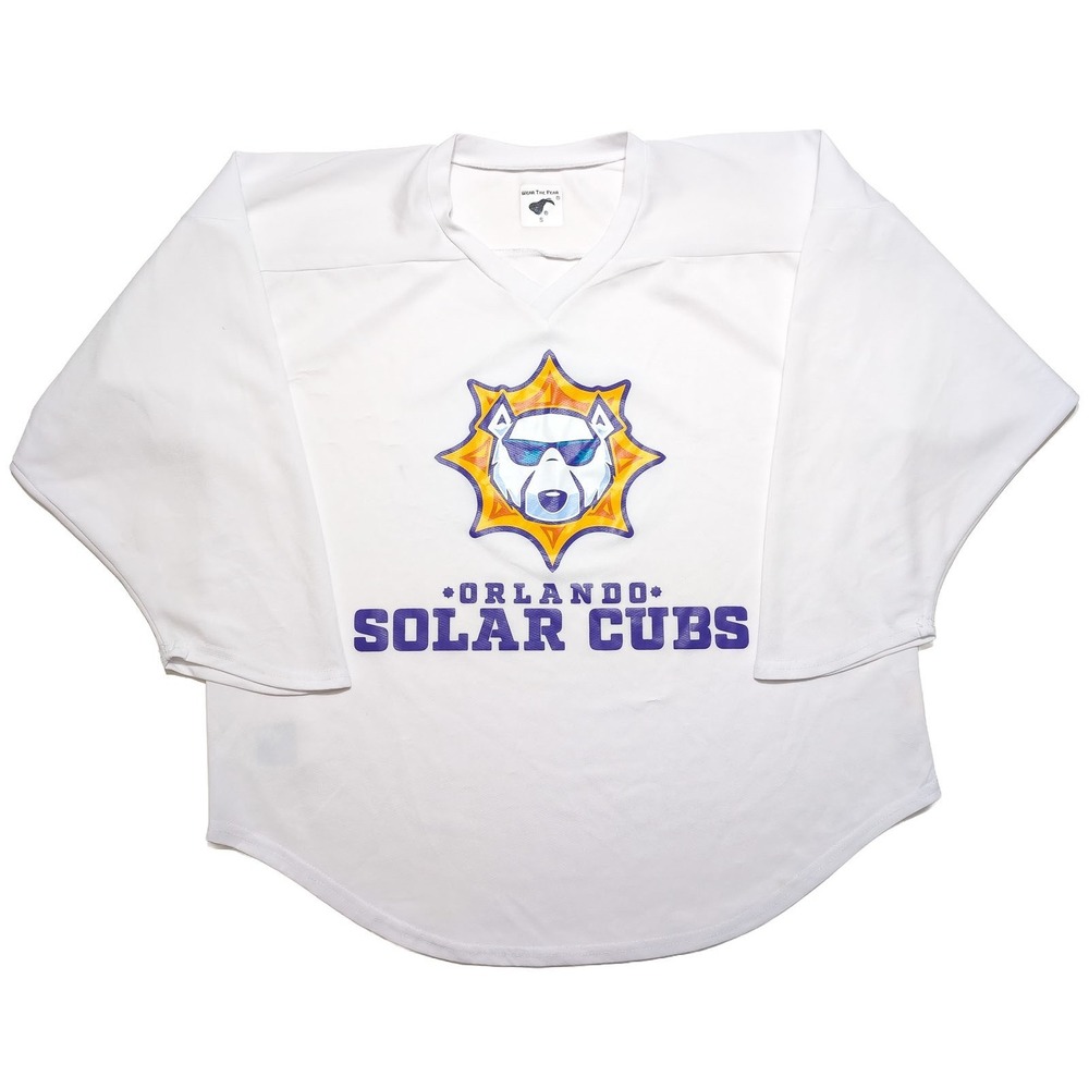 Orlando Solar Bears Cubs Hockey Jersey Wear the Pear Sox White Small S